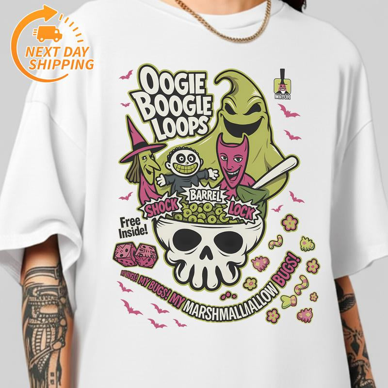 Halloween Horror Cereal Shirt, Horror Characters Tee, Halloween Movie Tee, Spooky Season