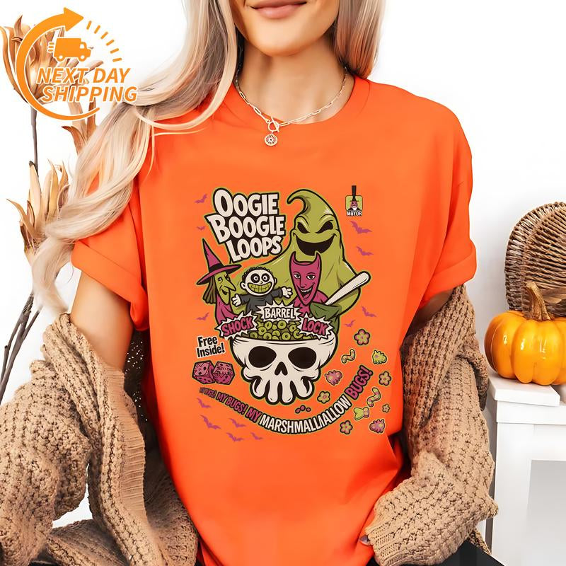Halloween Horror Cereal Shirt, Horror Characters Tee, Halloween Movie Tee, Spooky Season