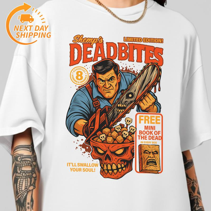 Halloween Horror Cereal Shirt, Horror Characters Tee, Halloween Movie Tee, Spooky Season