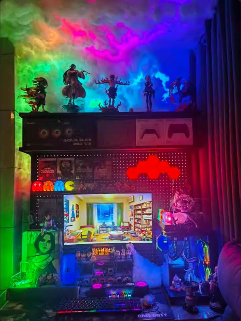 DIY Cloud Lights Gaming Room Garage Club Bar Party Light Smart Strips Led Ligh Accessory Star Led Light Holiday Decoration Led Light Cotton Lightning