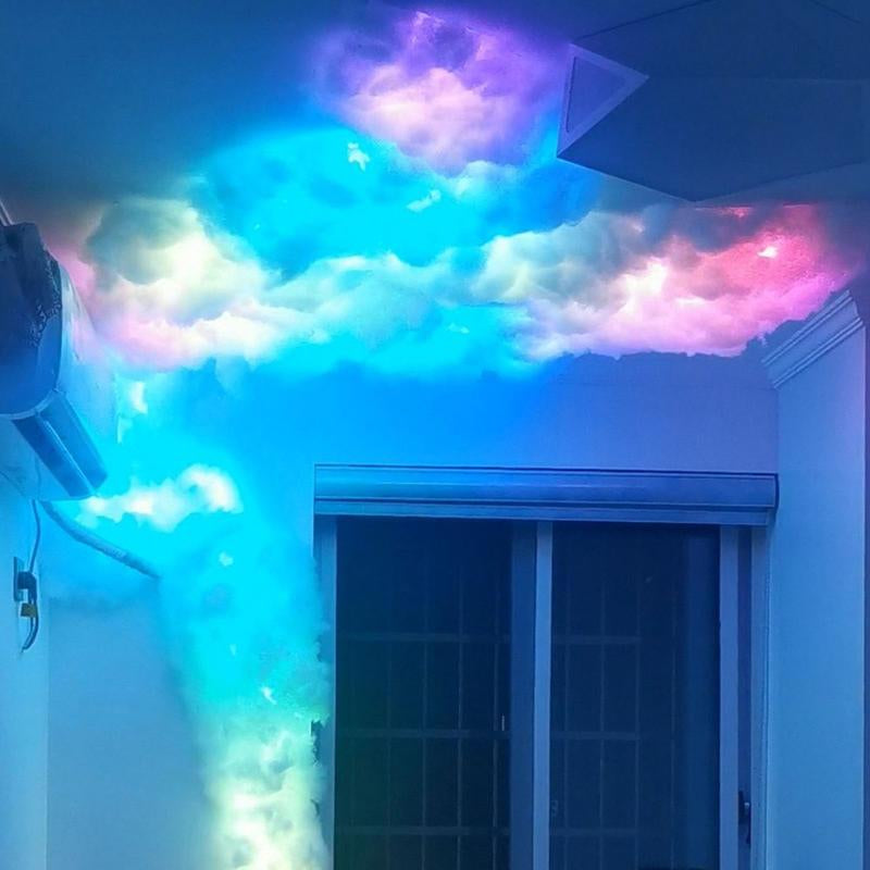 DIY Cloud Lights Gaming Room Garage Club Bar Party Light Smart Strips Led Ligh Accessory Star Led Light Holiday Decoration Led Light Cotton Lightning