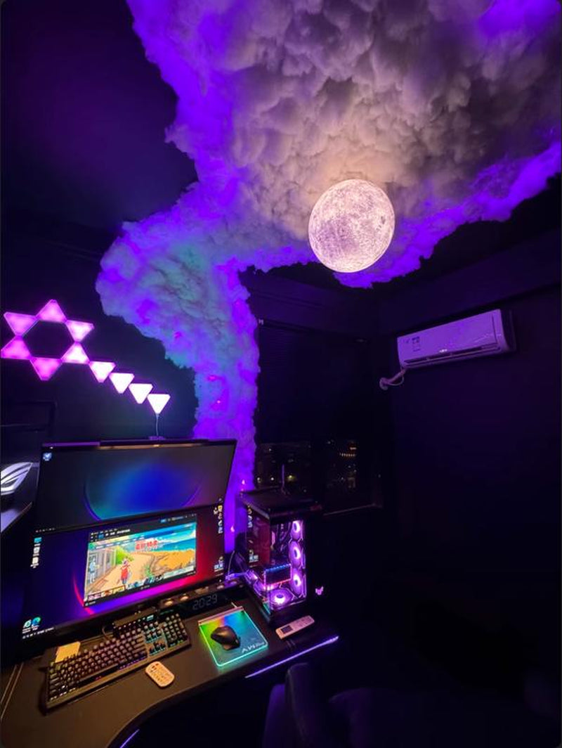DIY Cloud Lights Gaming Room Garage Club Bar Party Light Smart Strips Led Ligh Accessory Star Led Light Holiday Decoration Led Light Cotton Lightning