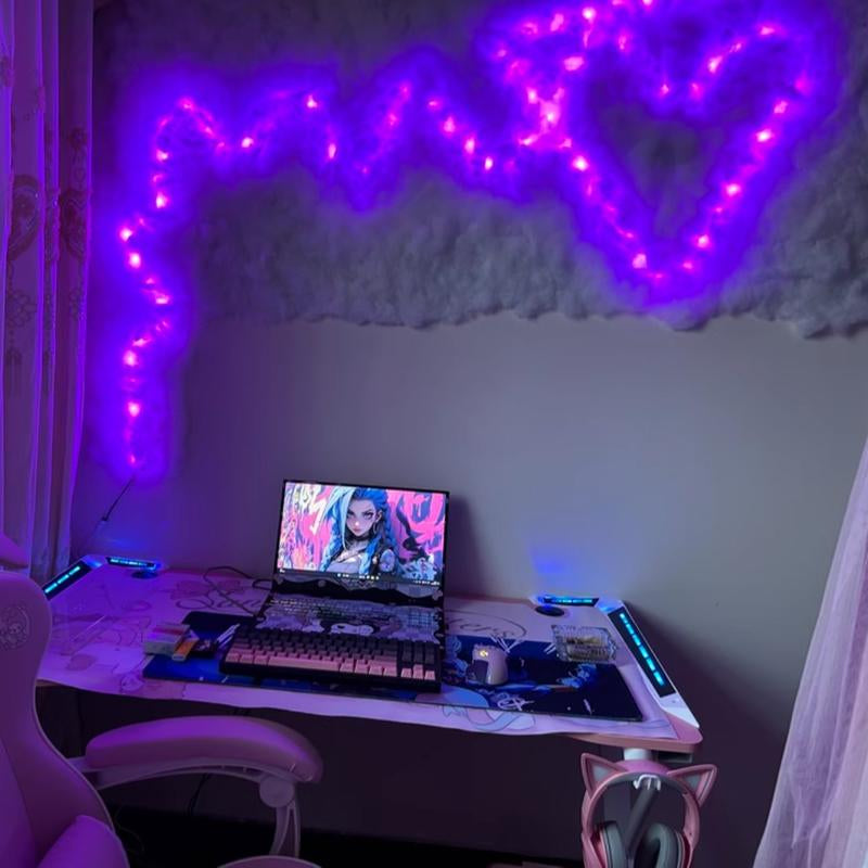 DIY Cloud Lights Gaming Room Garage Club Bar Party Light Smart Strips Led Ligh Accessory Star Led Light Holiday Decoration Led Light Cotton Lightning